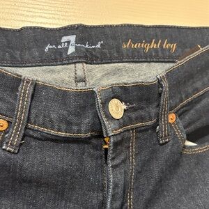 Dark Blue Women's Straight-Leg Jeans size 29